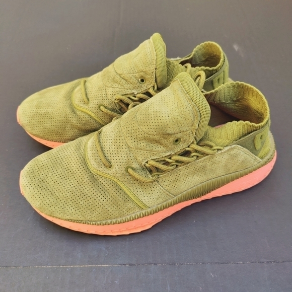 Puma Ignite Tsugi Shinsei 'Wasabi' Army Green Sneaker Men's Shoe Size 9.5 - Picture 1 of 11
